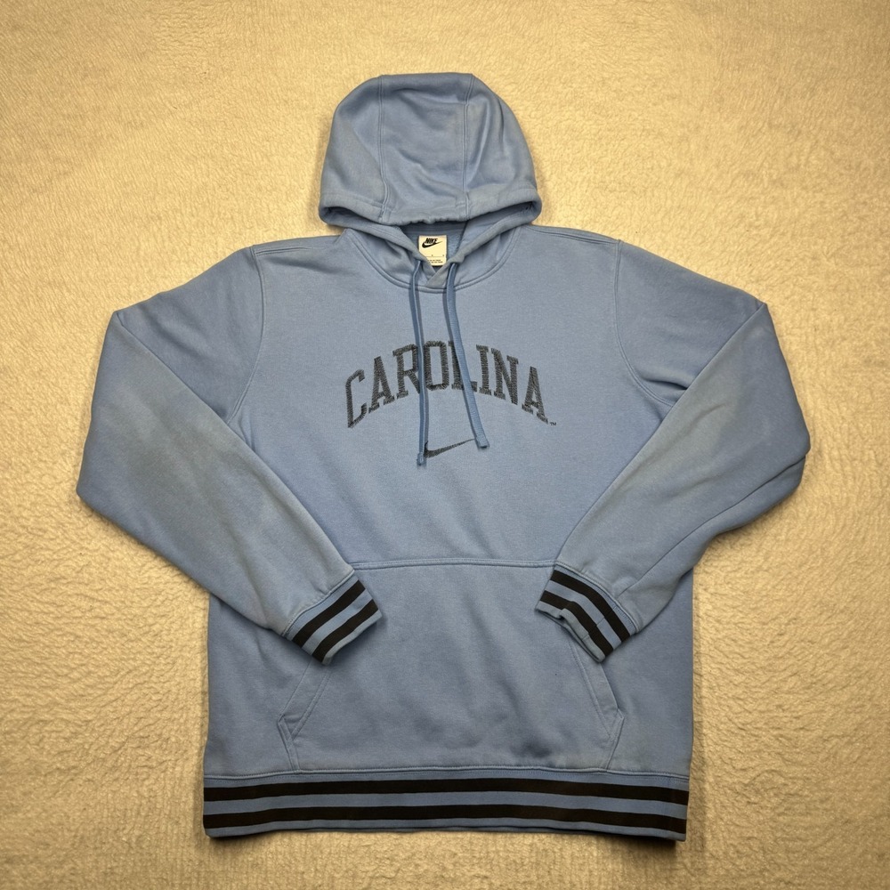 Nike UNC North Carolina Tar Heels Hoodie Carolina Blue Stitched Men's Size L